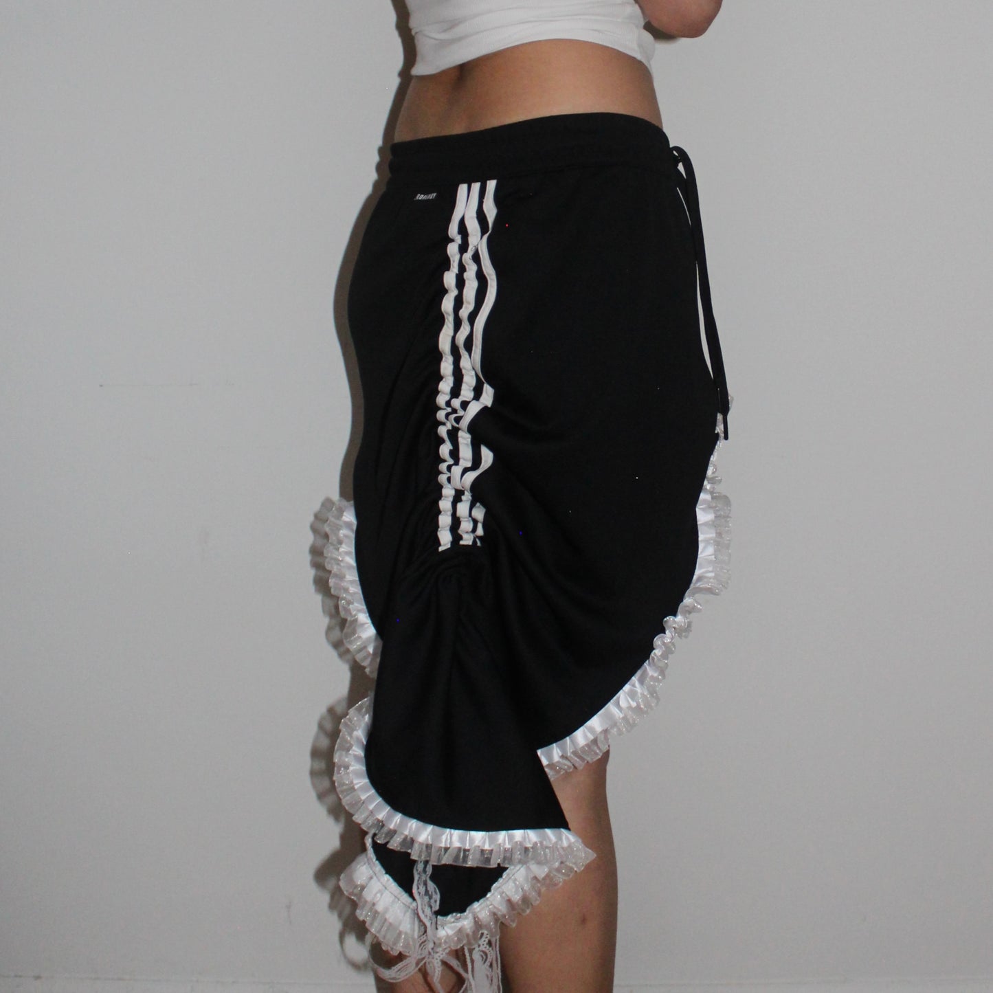 LACED REWORKED SKIRT ( MADE TO ORDER)