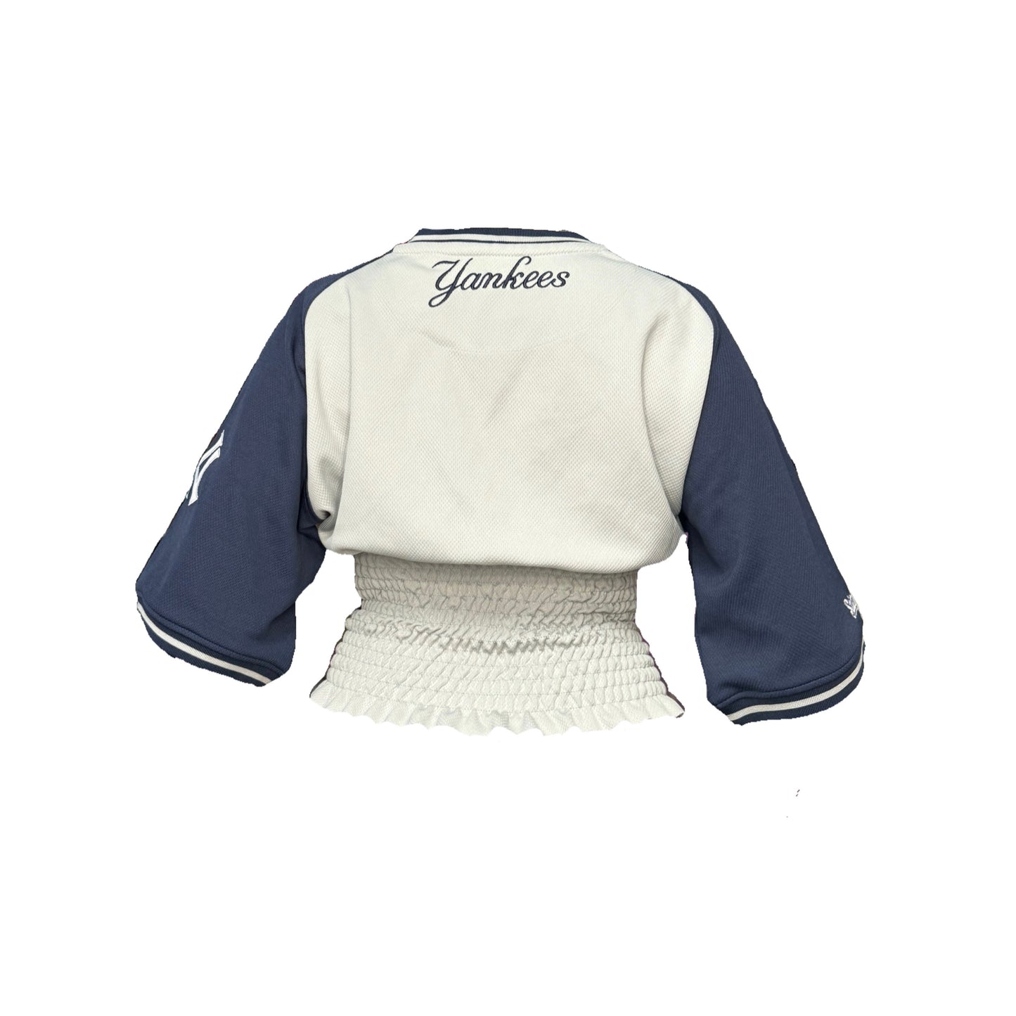 NY YANKEES SHIRRED JERSEY (S-M)