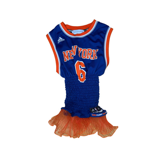 KNICKS SHIRRED TRIM JERSEY (S)