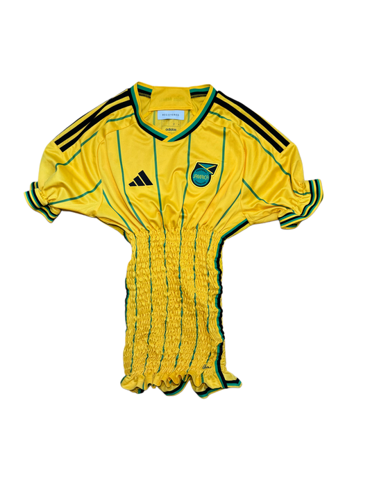 JAMAICA SHIRRED FOOTBALL JERSEY