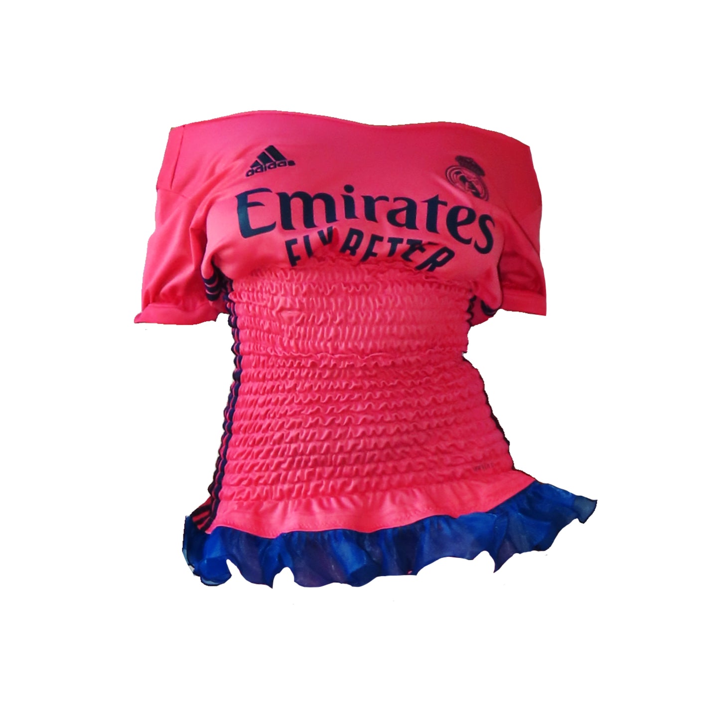 REAL MADRID SHIRRED DRESS/JERSEY (S-L)