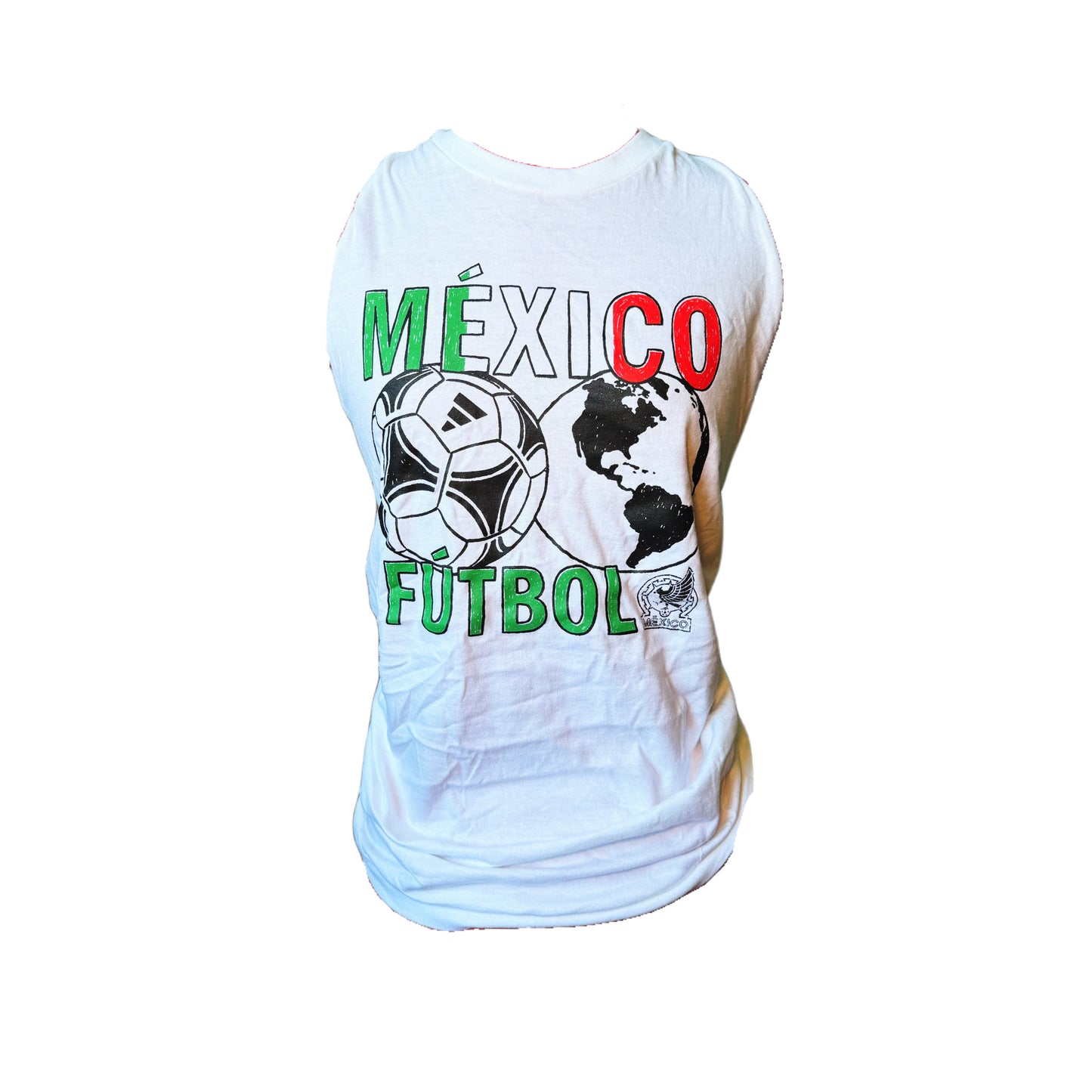 MEXICO FUTBOL SHIRRED RACERBACK TEE (S/M)
