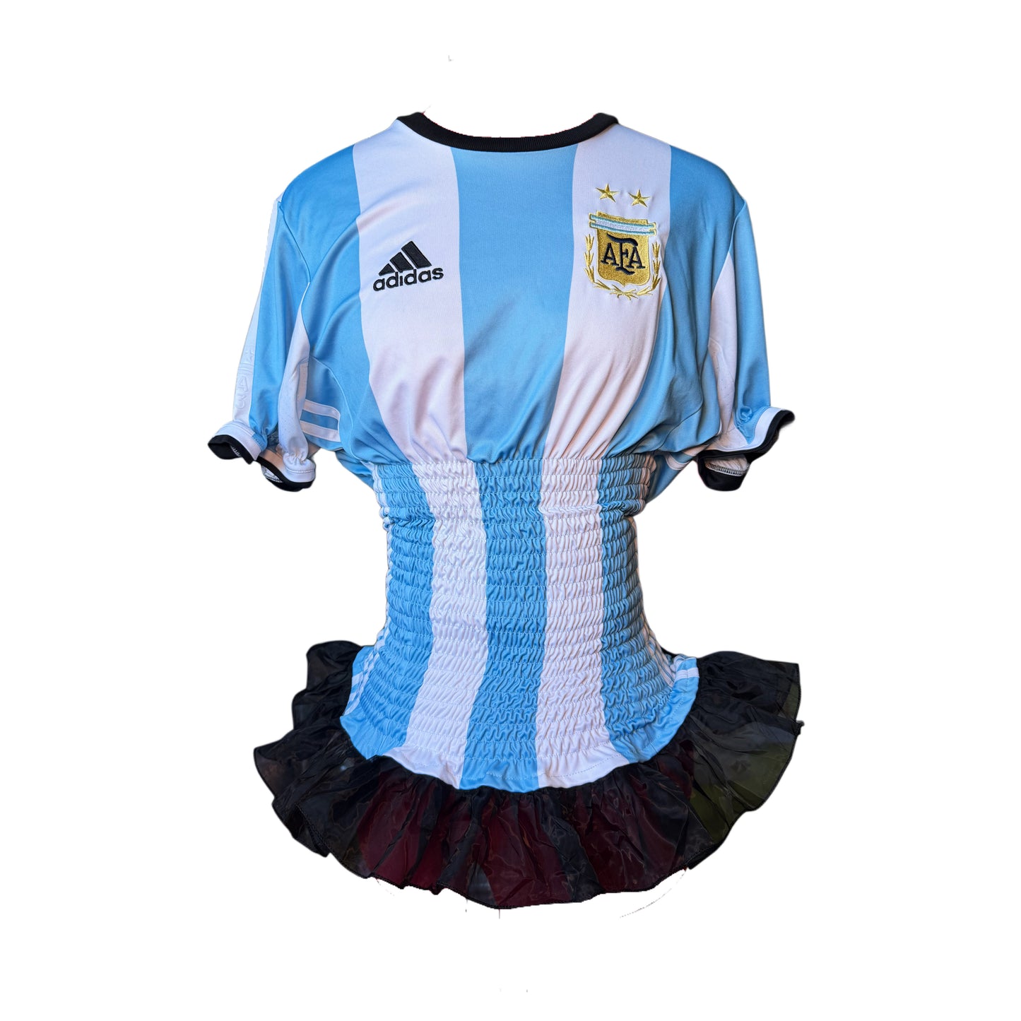 ARGENTINA SHIRRED JERSEY W TRIM (S/M)