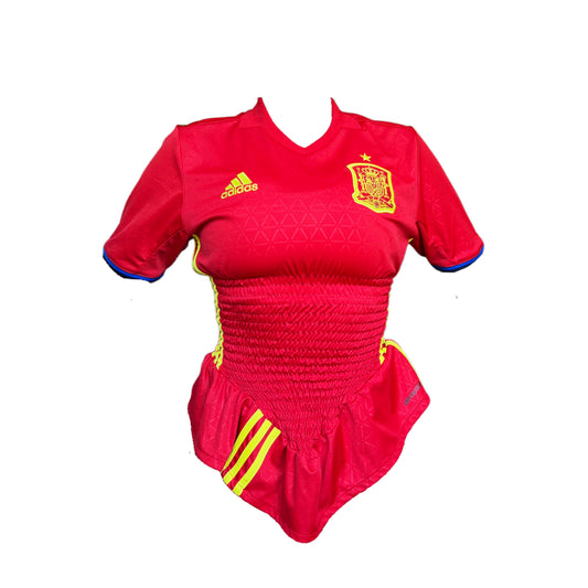 SPAIN SHIRRED TRIM JERSEY (S)