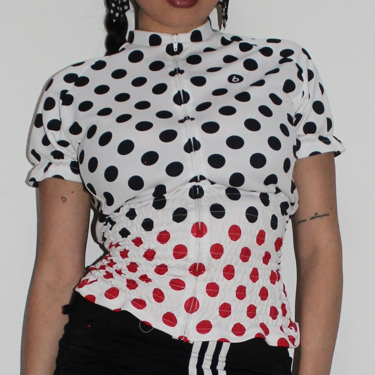 SHIRRED CYCLING JERSEY (S)