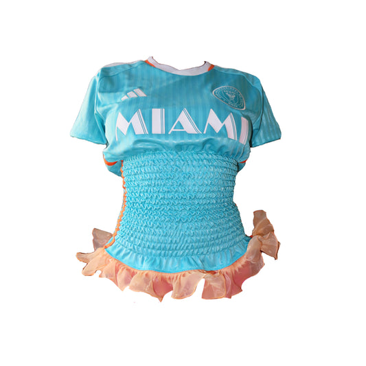 MIAMI SHIRRED TRIM JERSEY (S)