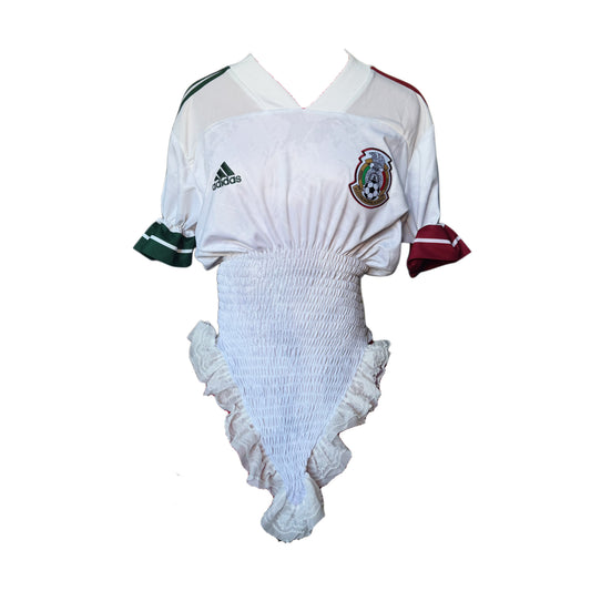 MEXICO LACE SHIRRED TRIM JERSEY (S/M)