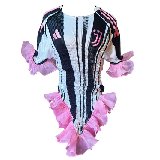 JUVENTUS SHIRRED TRIM JERSEY (S-M)
