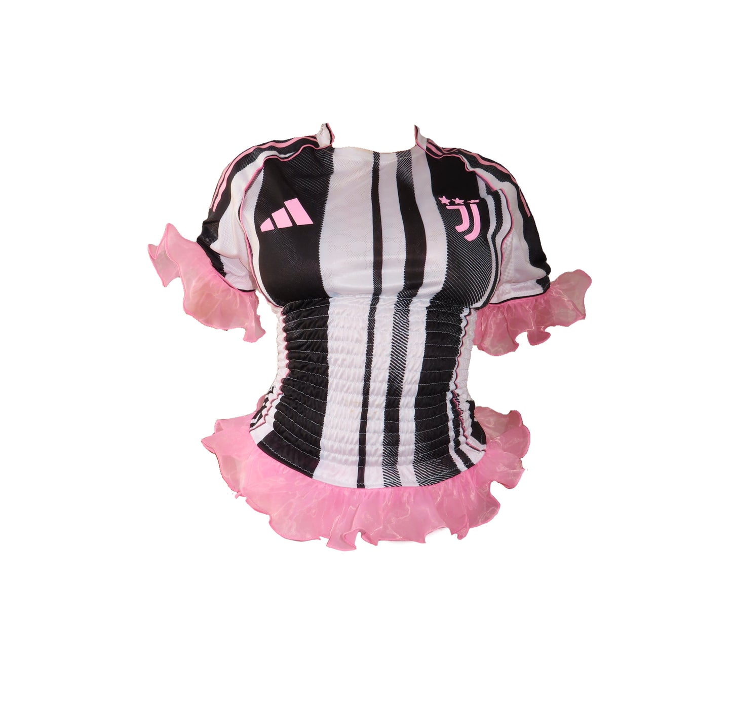 JUVENTUS SHIRRED TRIM JERSEY (XS/S)