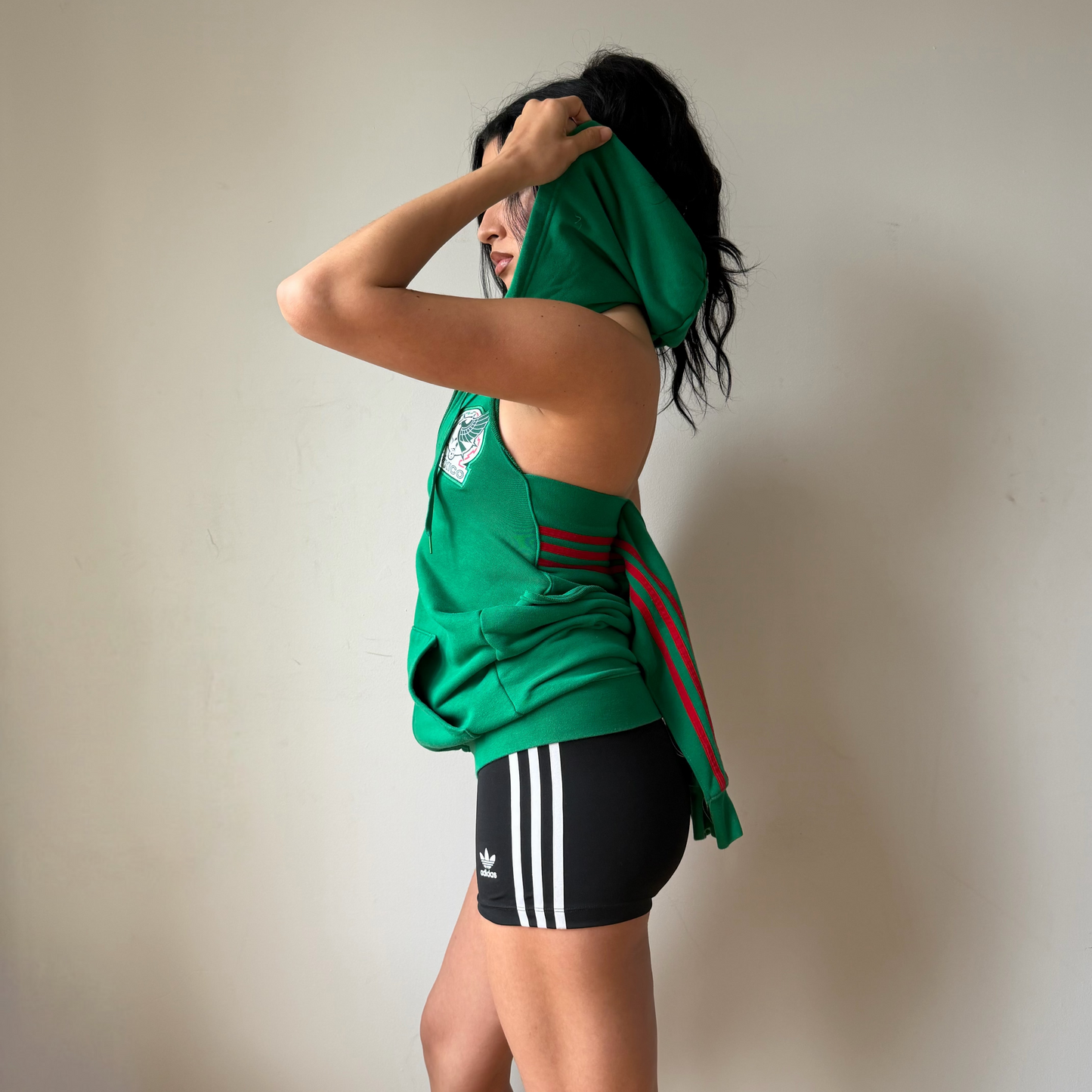 MEXICO REWORKED HOODIE TOP (XS-S)